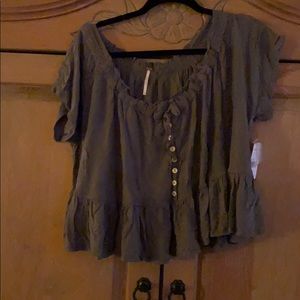 Free People Ruffle Top